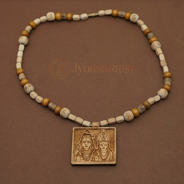 Tulsi Mala with Shiv/Parvati