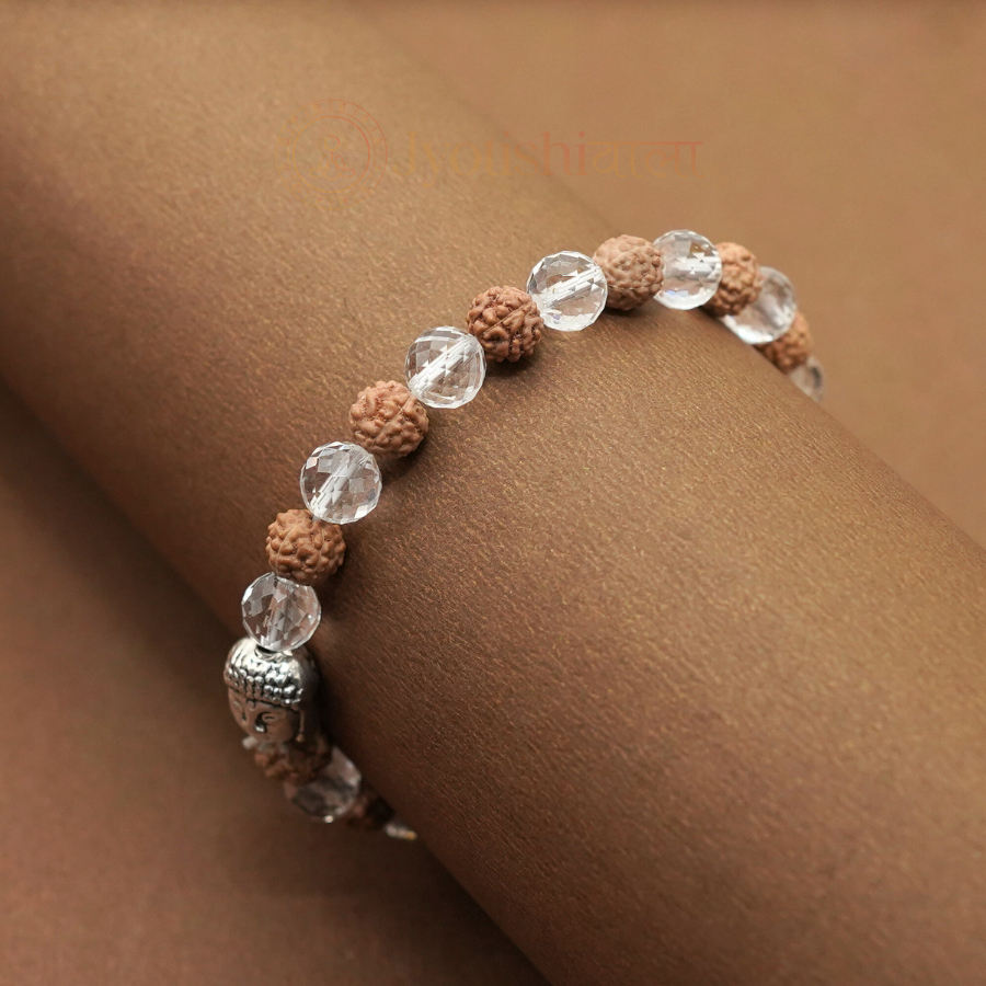 Sphatik Rudraksha Bracelet