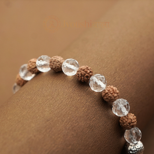 Sphatik Rudraksha Bracelet